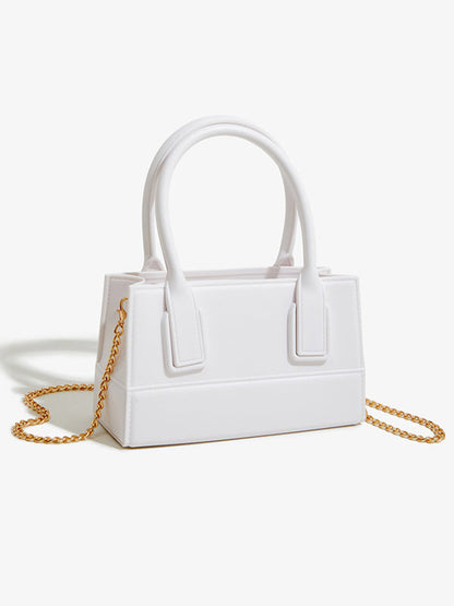 Chains Solid Color Crossbody Bags