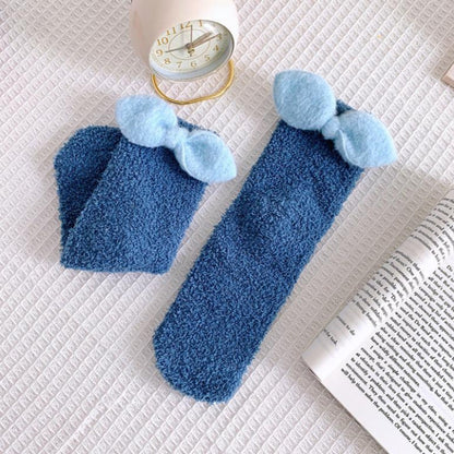 Rufia - Colorful Bowknot Toweling Socks