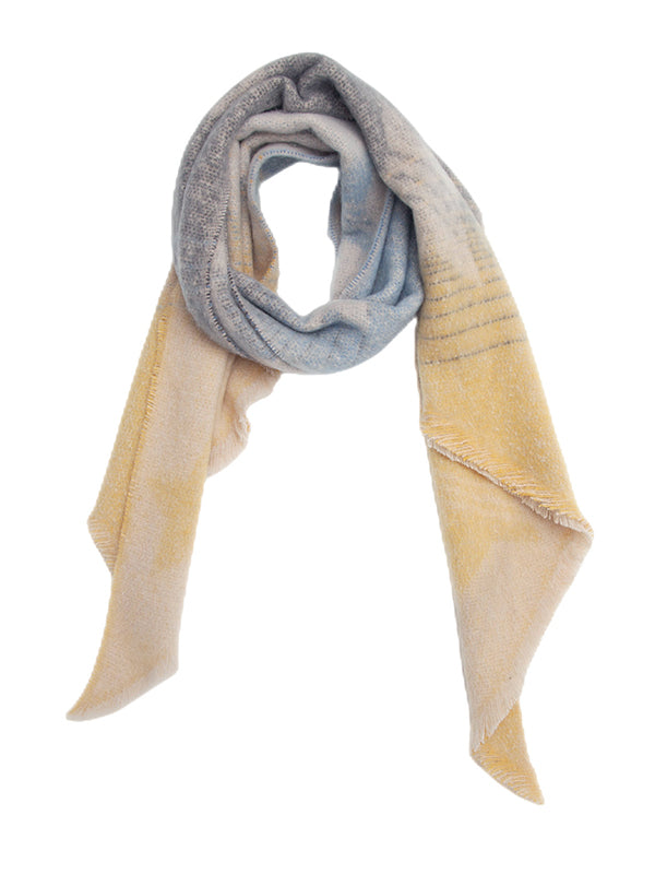 Fringed Keep Warm Plaid Shawl&Scarf