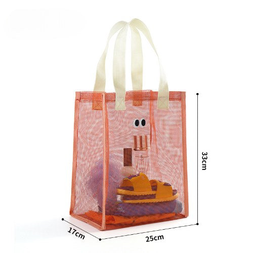 Eyes Large Capacity Mesh Handbags