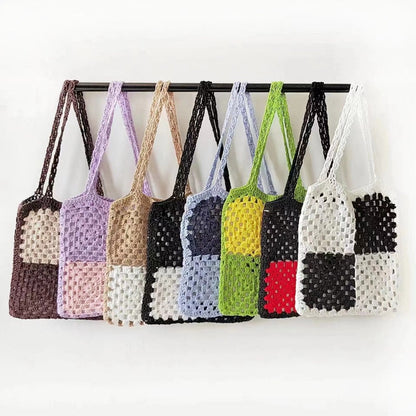 Crochet Granny Square Bag Square Hand Hook Bag