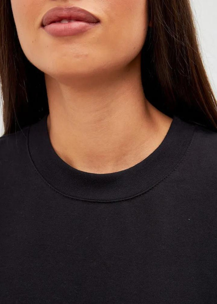 Oversized Cotton T Shirt With Minimalist Print