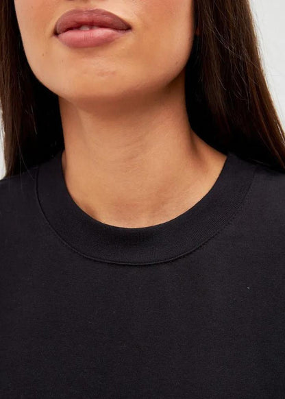 Oversized Cotton T Shirt With Minimalist Print