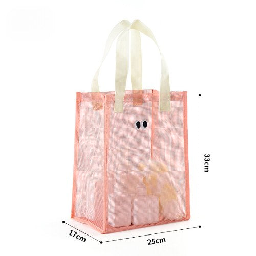 Eyes Large Capacity Mesh Handbags