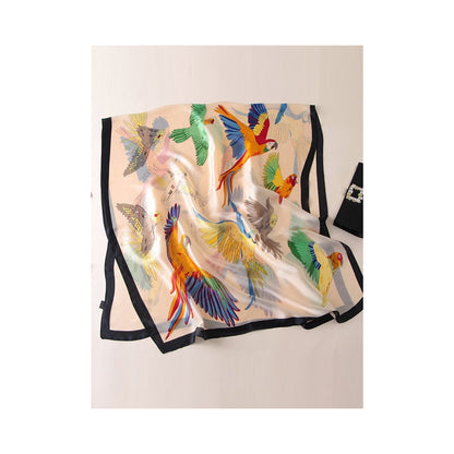 Original Floral Parrot Printed Shawl&Scarf