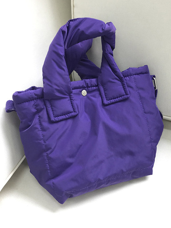 Simple Casual Padded 6 Colors Handbag