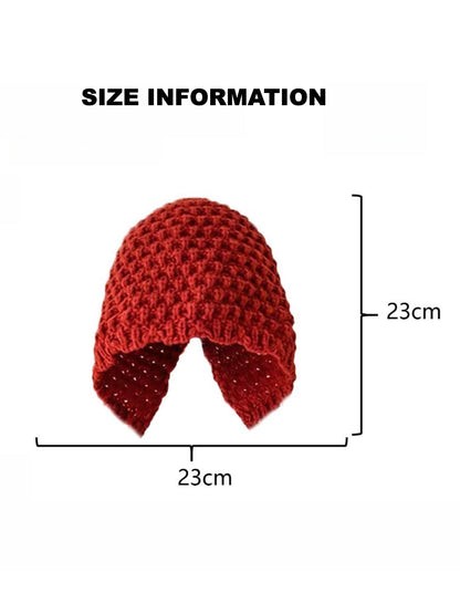 Haila - Trendy Knitted Beanie with Earflaps &amp; Ties