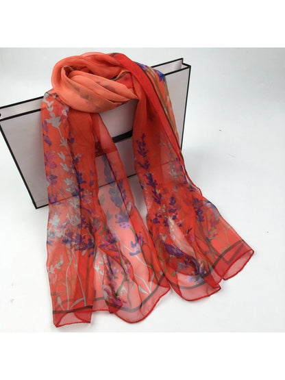 Scarvii - Lily of the Valley Printed Scarf - Versatile &amp; Stylish