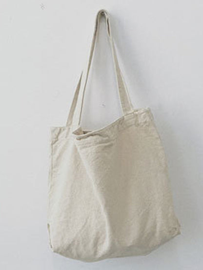 Simple Solid Color Canvas Bag