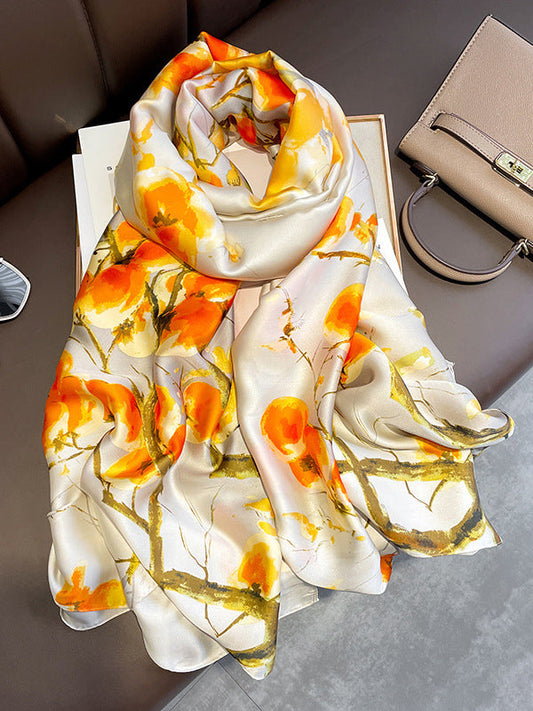 Flower Print Sun Protection Shawl&Scarf