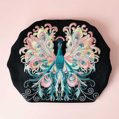 Embroidered Headgear Spring And Autumn Thin Disc Hair Headscarf Hat Ethnic Style 2024 New White Hair Hat