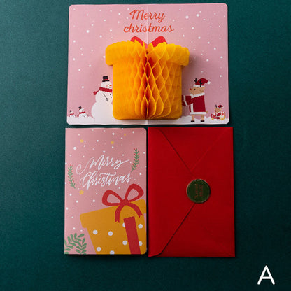 Merry Christmas Pop Up Gifts Greeting Card