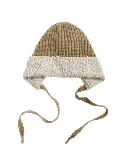 Haila - Knitted Beanie with Plush Trim &amp; Earflaps