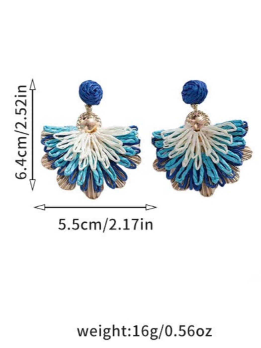 Earwish - Boho Woven Flower Earrings