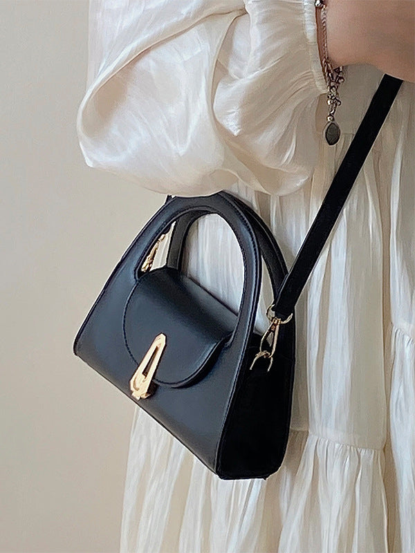 Hollow Solid Color Crossbody Bags