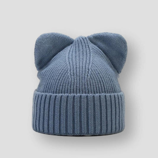 Sky Madrid Knitted Ear Beanie