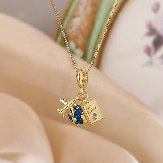 Retro Zirconia Cartoon Pendant Necklace
