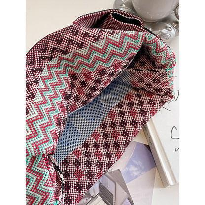 Checkerboard Striped Bags Handbags