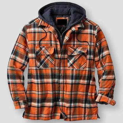 Sky Madrid Hooded Plaid Jacket