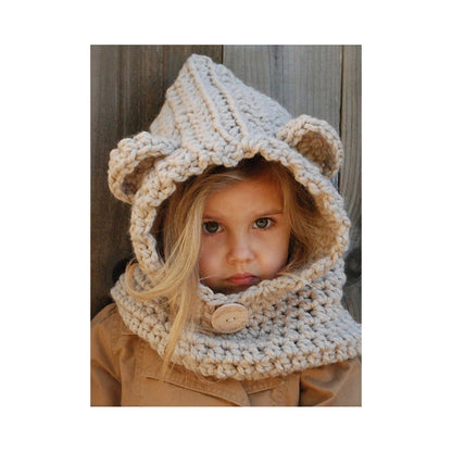 Hot Sale Animal Ear Feature Solid Scarfs&Hats Accessories