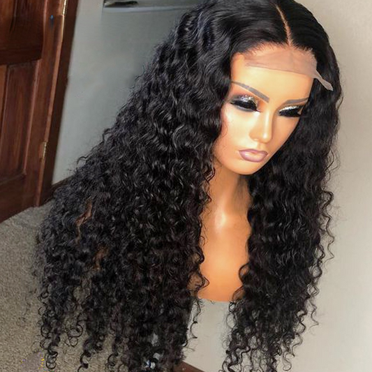 Deep Wave Closure Wig Human Hair Lace Frontal Wigs 13X6 Lace Front Wig Preplucked Bleached Knots Wigs 13X4 Deep Wave Frontal Wig