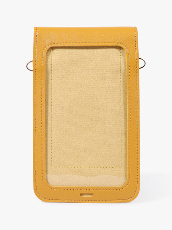 7 Colors Simple Solid Color PU Sling Bag
