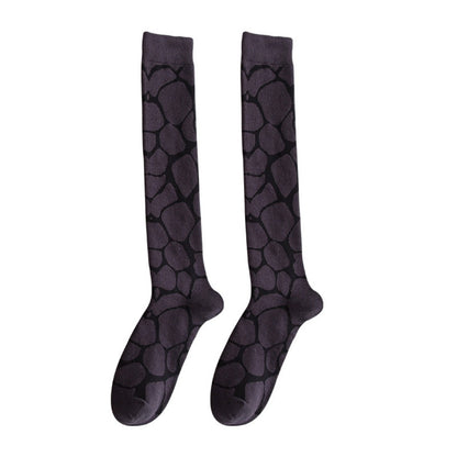 Rufia - Colorful Leopard Print Knee-High Socks