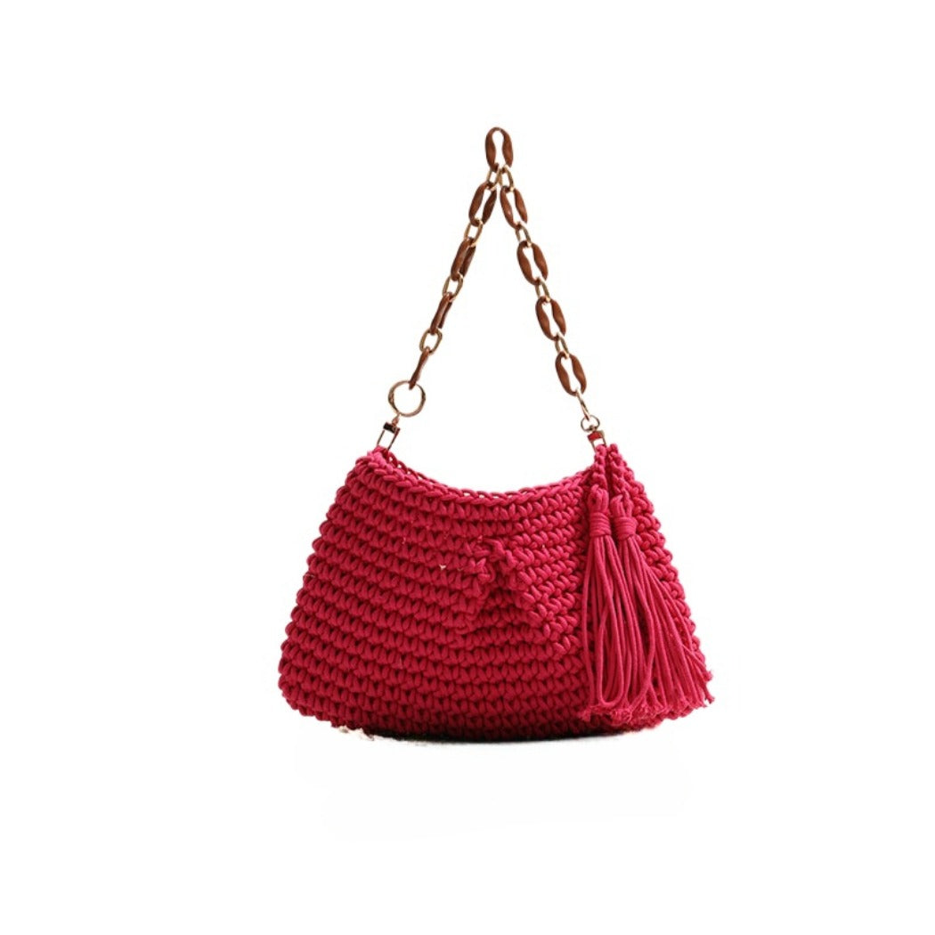 Cosbai - Classic Soft Crochet Sling Bag - Color Available