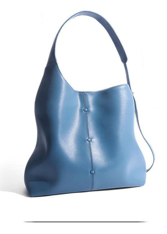 Soft Leather Tote Bag With Adjustable Shoulder Strap