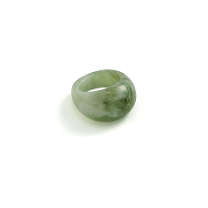 Simple Natural Stone Single Ring