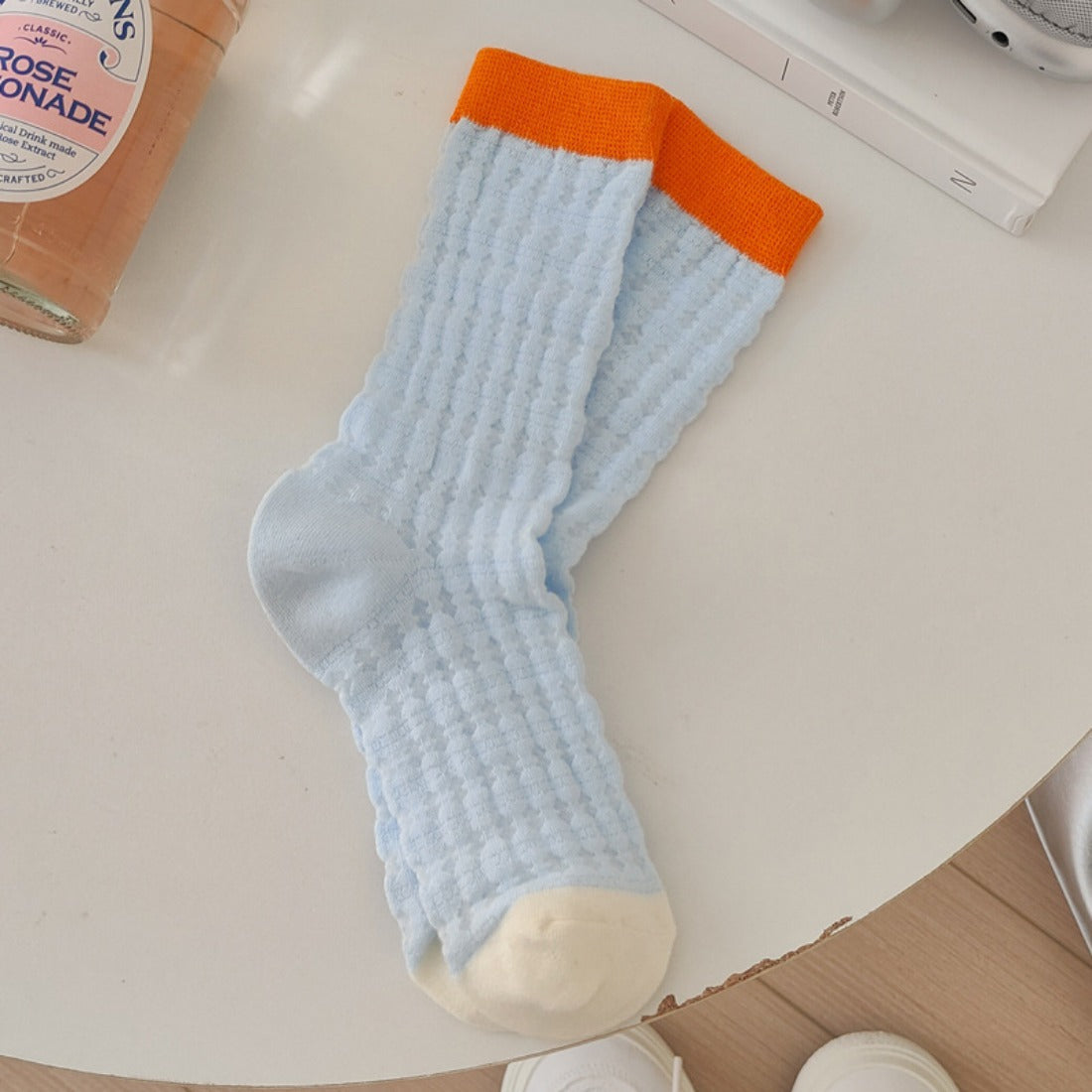 Rufia - Color-Blocked Breathable Mesh Socks