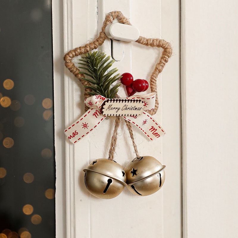 Star Jingle Bell Handmade Christmas Hanging