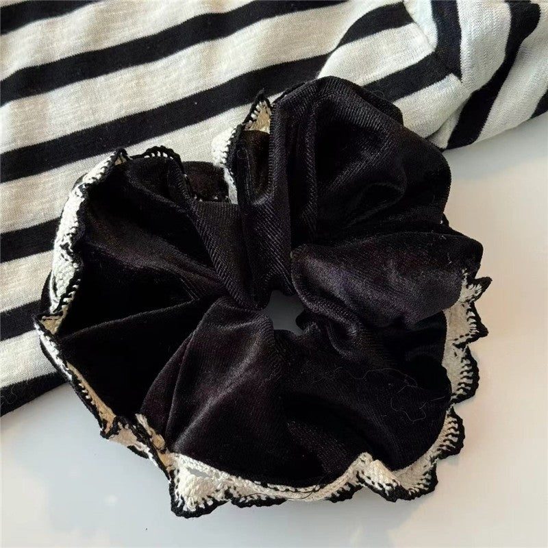 Contrast Lace Velvet Hair Tie