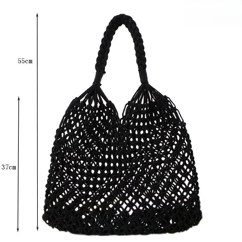 Crochet Market Bag Beach Bag With Net