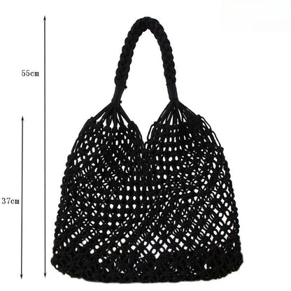 Crochet Market Bag Beach Bag With Net