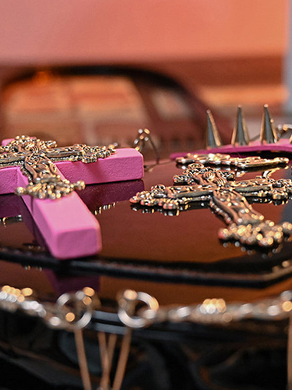 Stylish Selection Cool Heart Shape Chains Rivet Bags Accessories