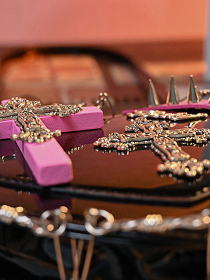 Stylish Selection Cool Heart Shape Chains Rivet Bags Accessories
