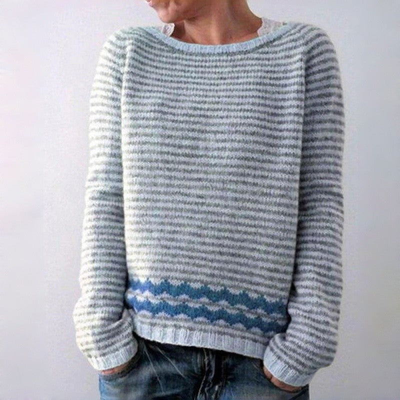 Color Block Knit Sweater