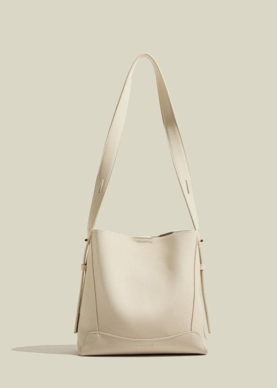 Commuter Bucket Bag Genuine Leather Minimalist Design