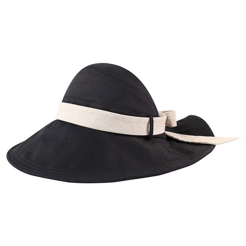 Summer Women'S Empty Top Big Brim Cover Face Fisherman Hat
