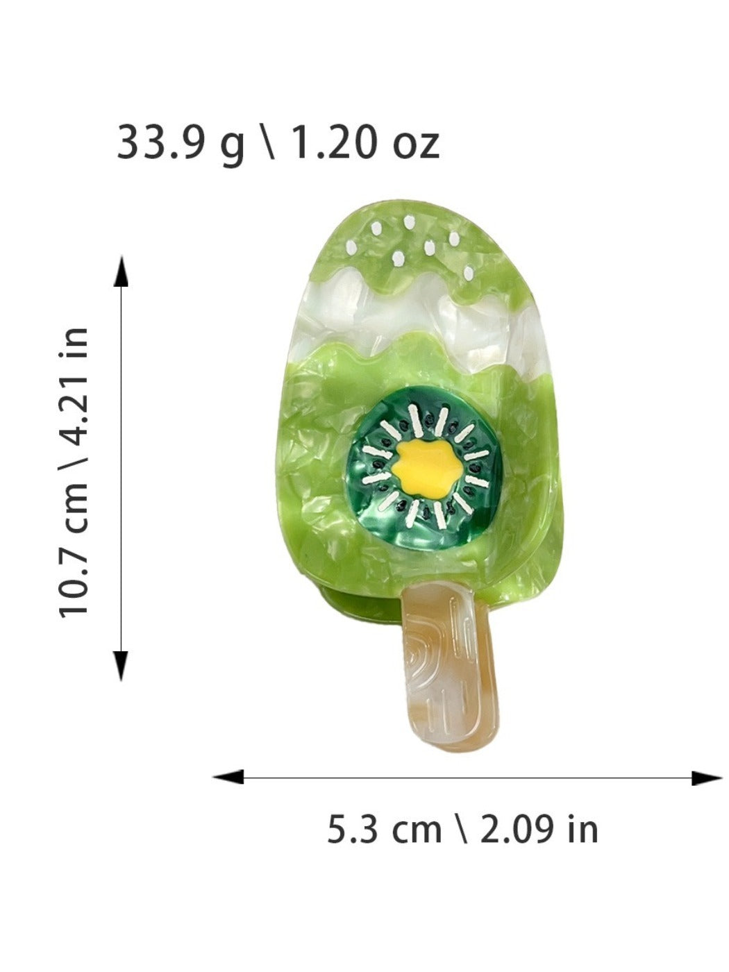 Clio - Ice Cream-shaped Fruit-themed Cartoon Hair Clip