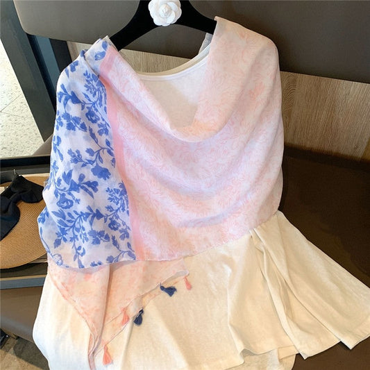Versatile Printed Thin Scarf