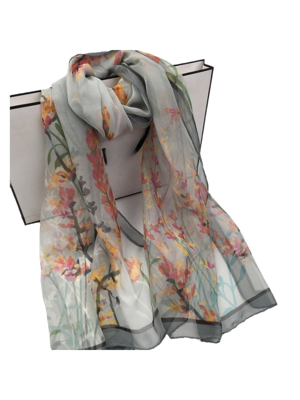 Scarvii - Lily of the Valley Printed Scarf - Versatile &amp; Stylish