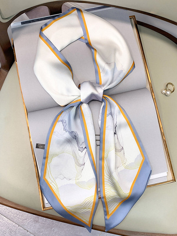 Original Oil Painting Printed Silk Scarf