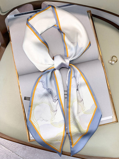 Original Oil Painting Printed Silk Scarf