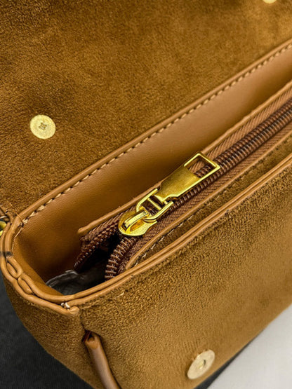 Chains Geometric Zipper Bags Crossbody Bags Handbags