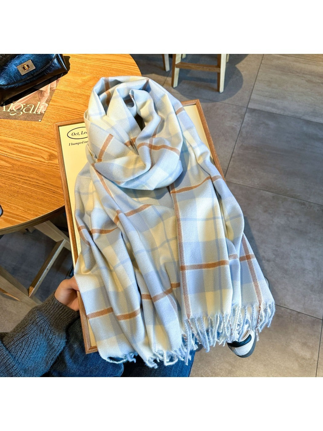Scarvii - Chunky Plaid and Color-Blocking Winter Scarf for Women