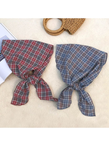 Scarvii - Elegant Japanese plaid scarf – versatile and fashionable
