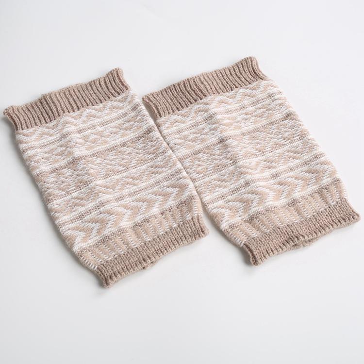 Boot Cuff Thick Short-Sleeved Thick Thick Bamboo Knit Wool Yarn Socks - 4