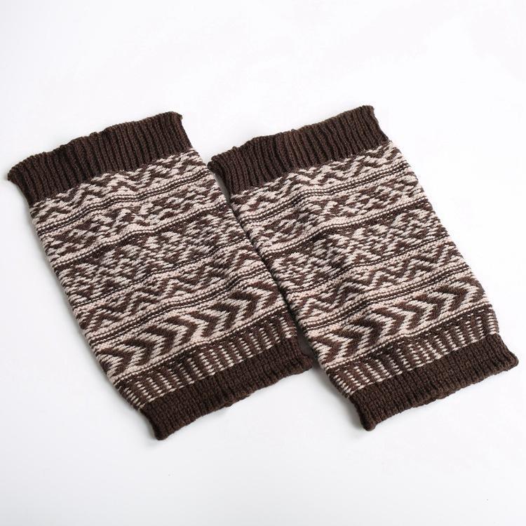 Boot Cuff Thick Short-Sleeved Thick Thick Bamboo Knit Wool Yarn Socks - 4